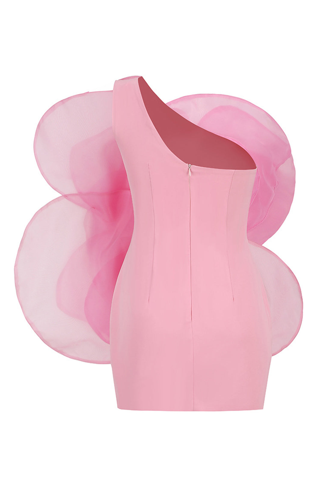 Floral Applique Strapless Bodycon Mini Dress - View 9