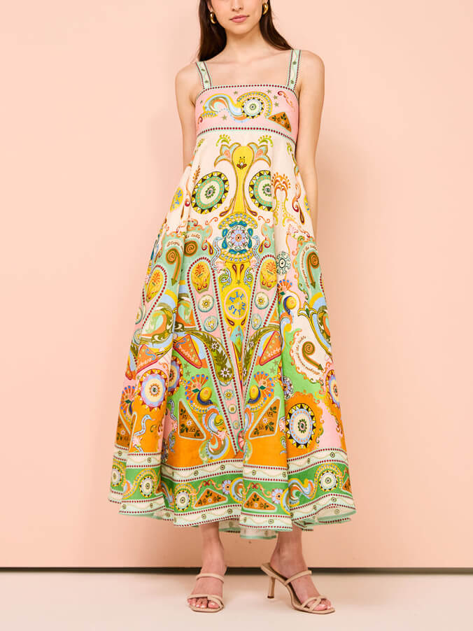Unique Holiday Print Madi Dress