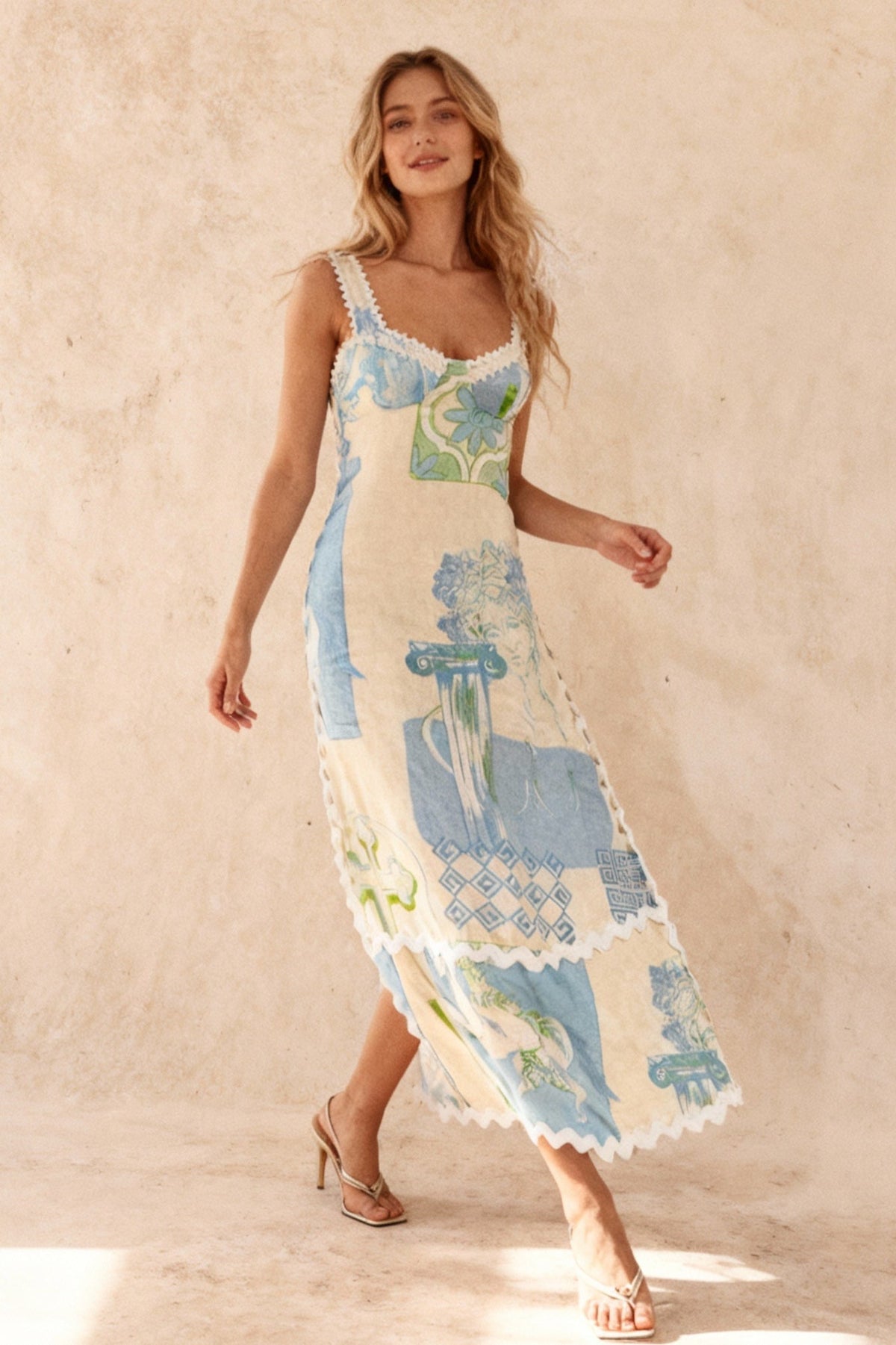 Melnik Maxi Dress - Blue
