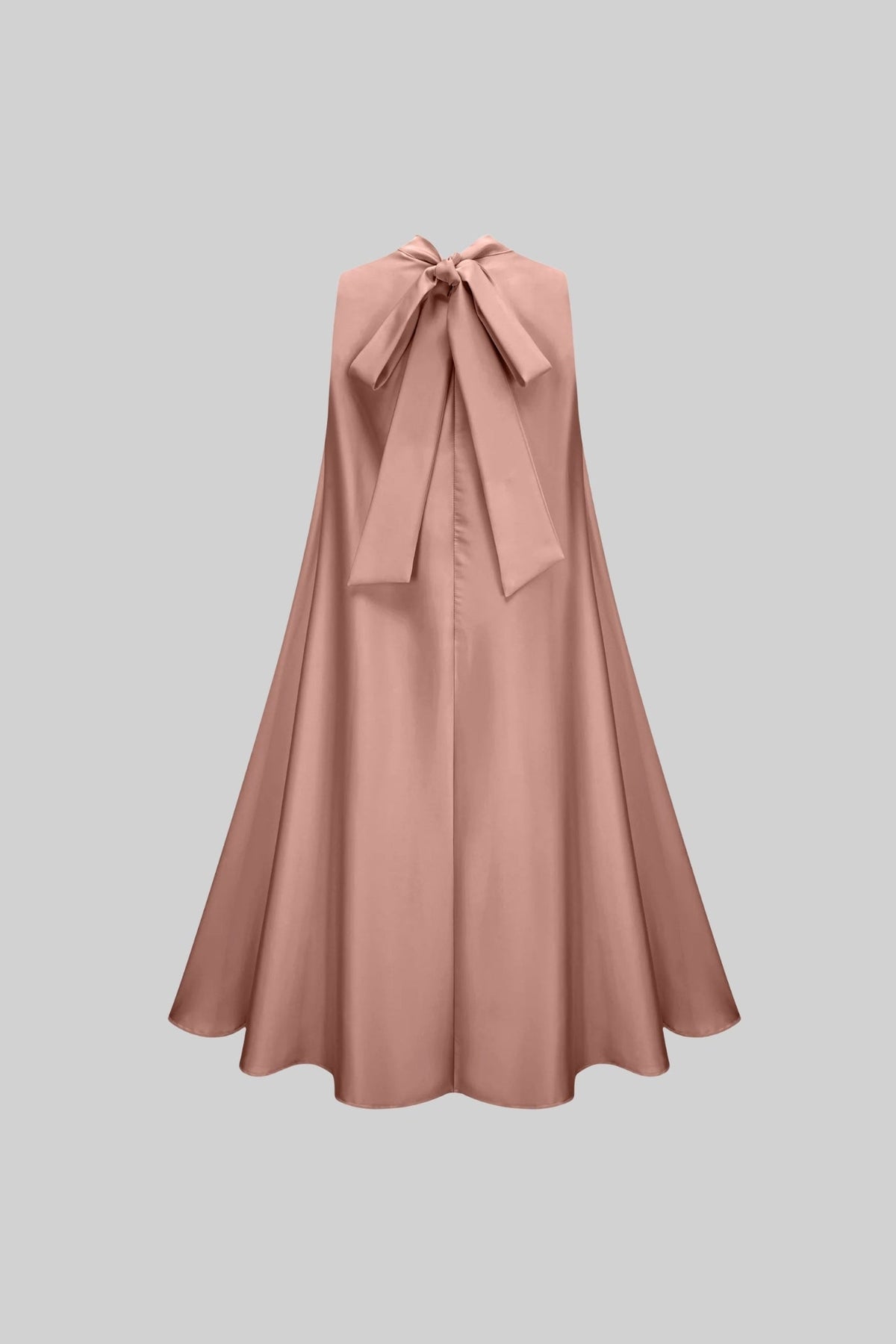 Sleeveless Floral A-Line Dress - Pink - View 2