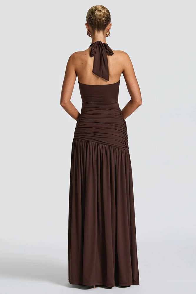 Weird Puss Halter Bandage Maxi Dress - View 5