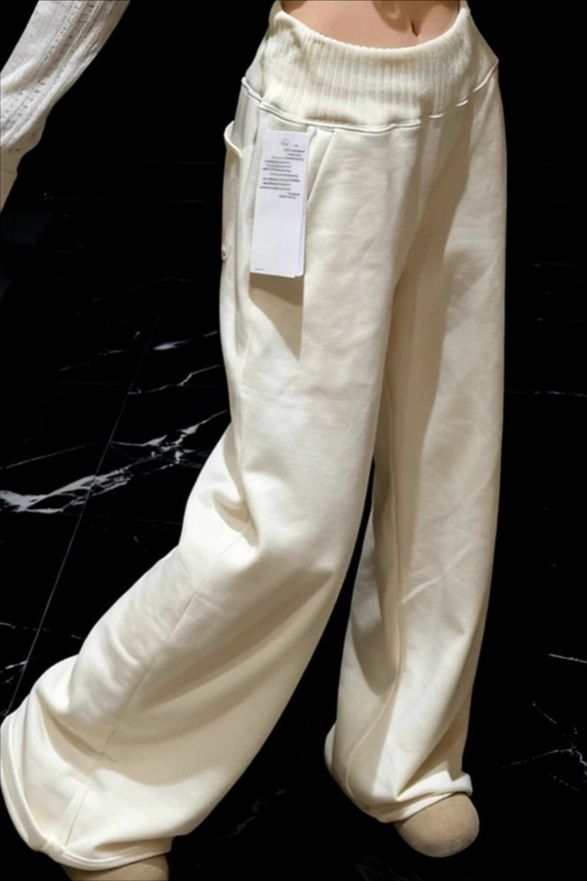 Relaxed High Waisted Wide Leg Lounge Pants