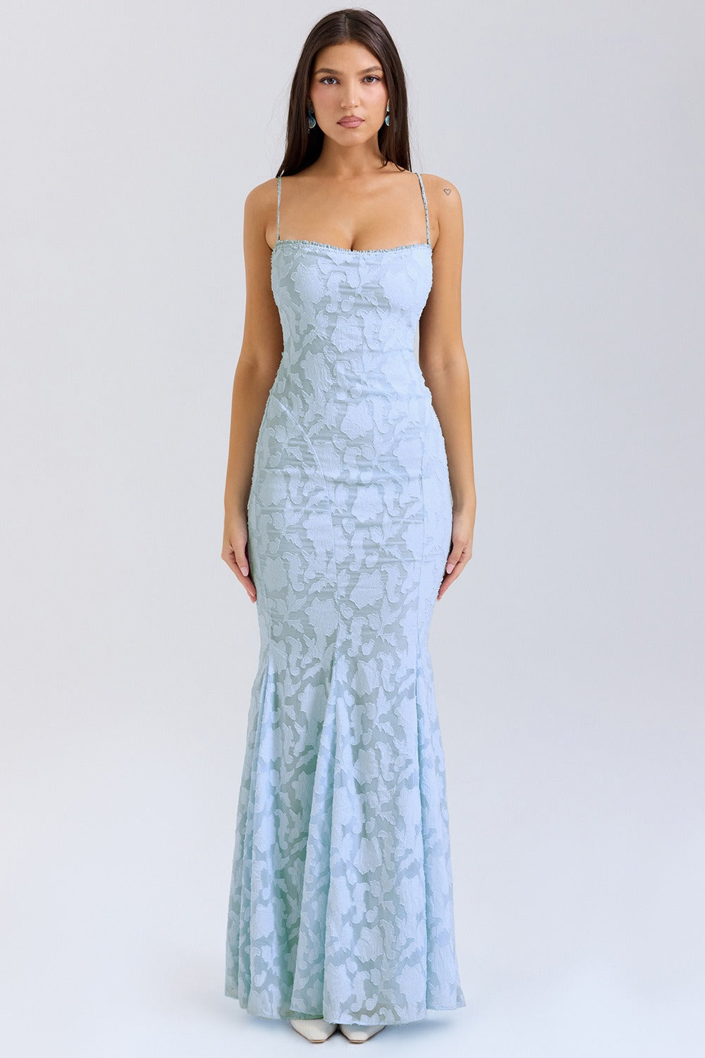 Backless Lace Maxi Dress