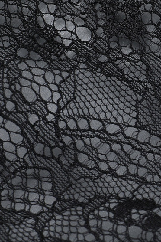 V Neck Backless Lace Dress - View 8
