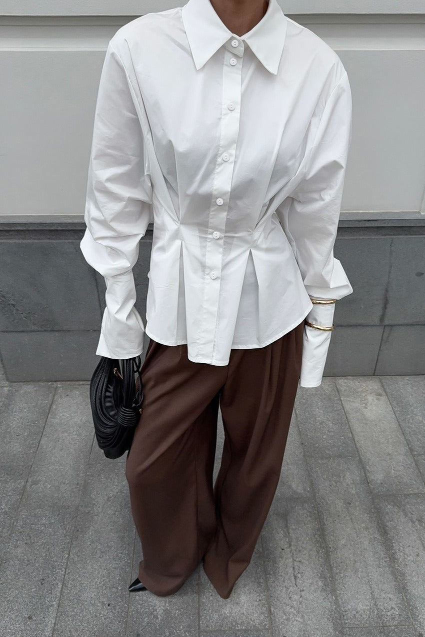 Luxe Tailored Collared Blouse