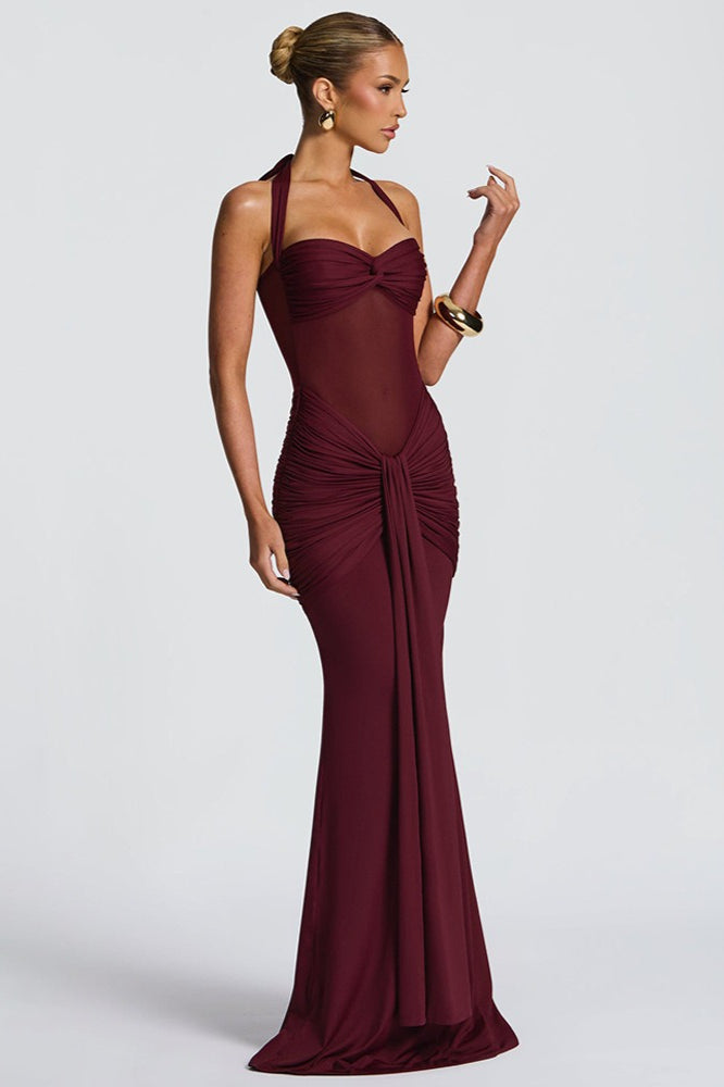 Sheer Mesh Maxi Dress