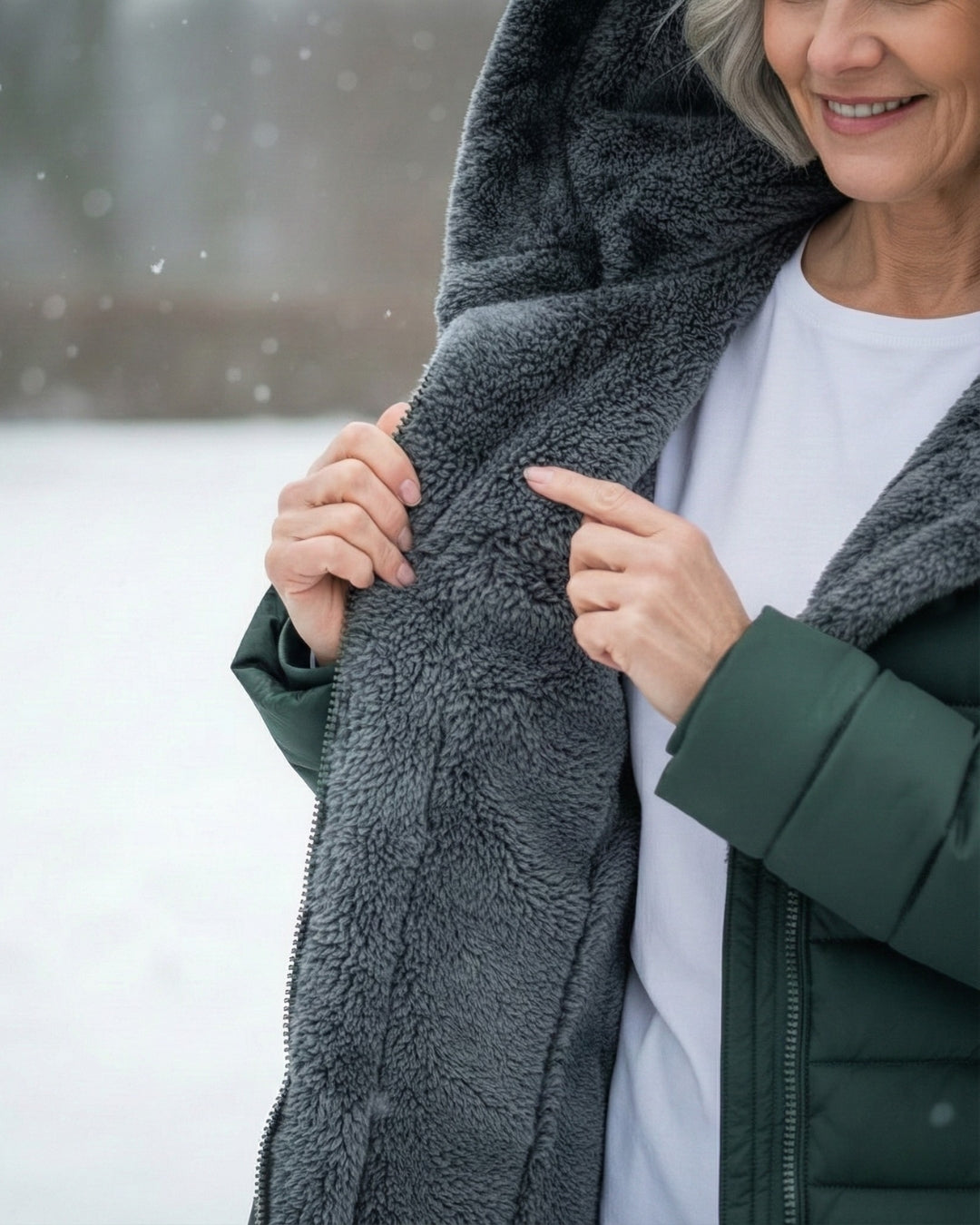 Hooded Faux Fur Lined Quilted Longline Puffer Coat 4
