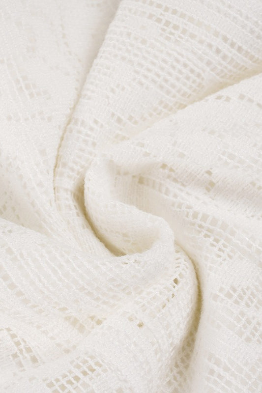 Elegant A Line Off Shoulder Lace Dress in White - View 5
