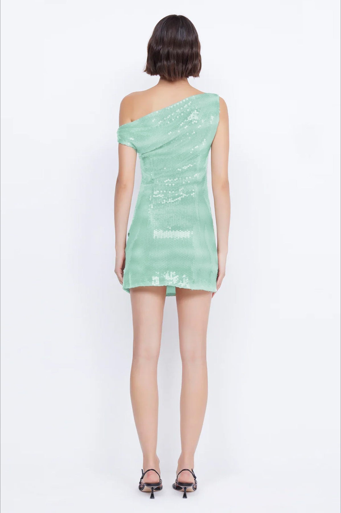 Trendy Off Shoulder Sequin Dress - View 3