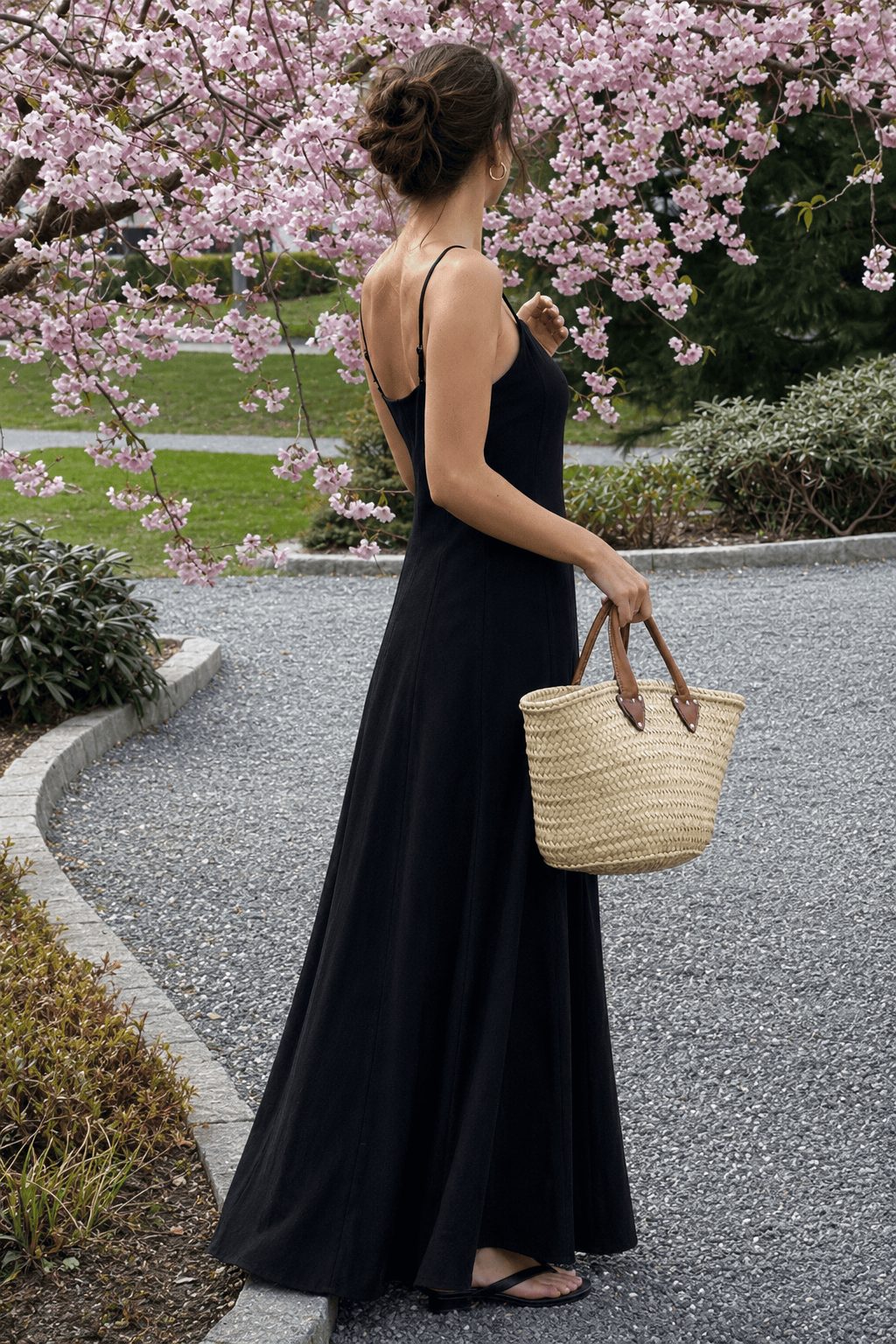 High-Waist Maxi Dress