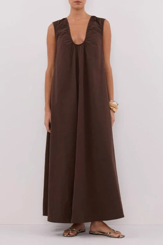 Deep V-Neck Dress