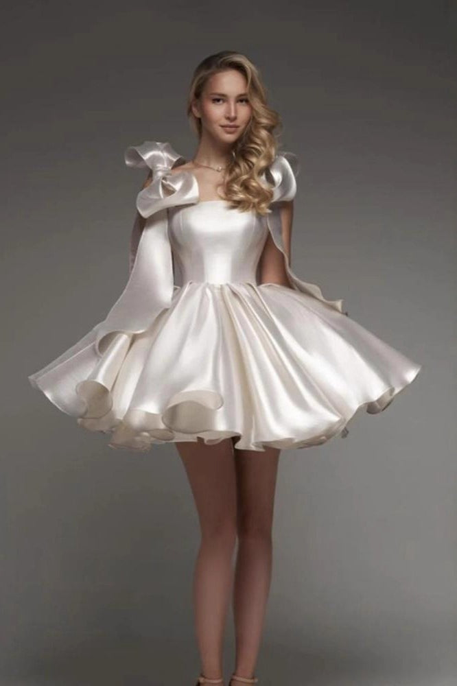 Stylish Tulle Spaghetti Strap Short Mini Dress - View 4