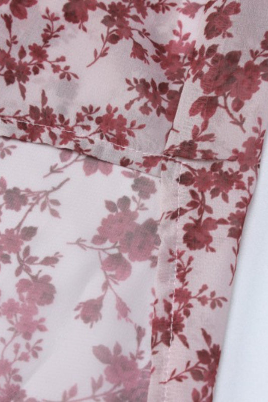 Backless Floral Dress