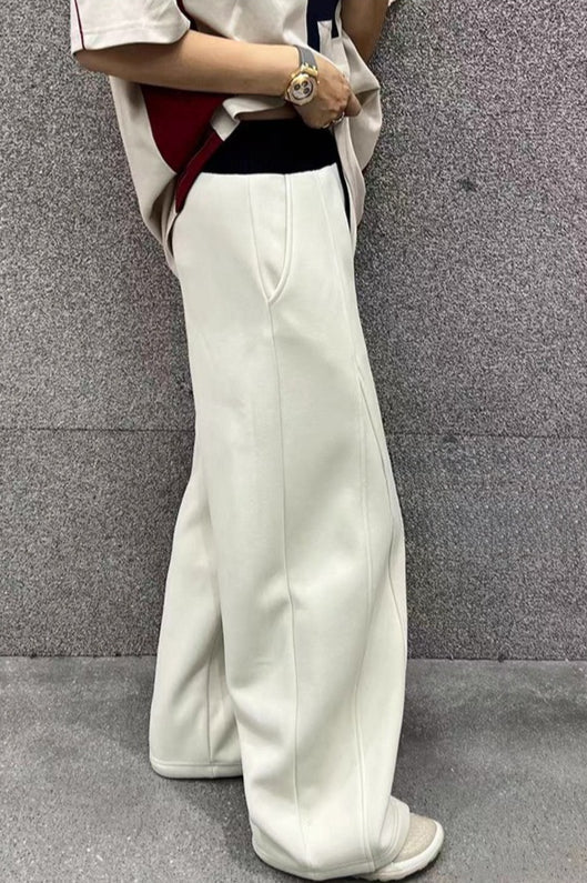 Fluid Wide Leg Fleece Sweat Pants