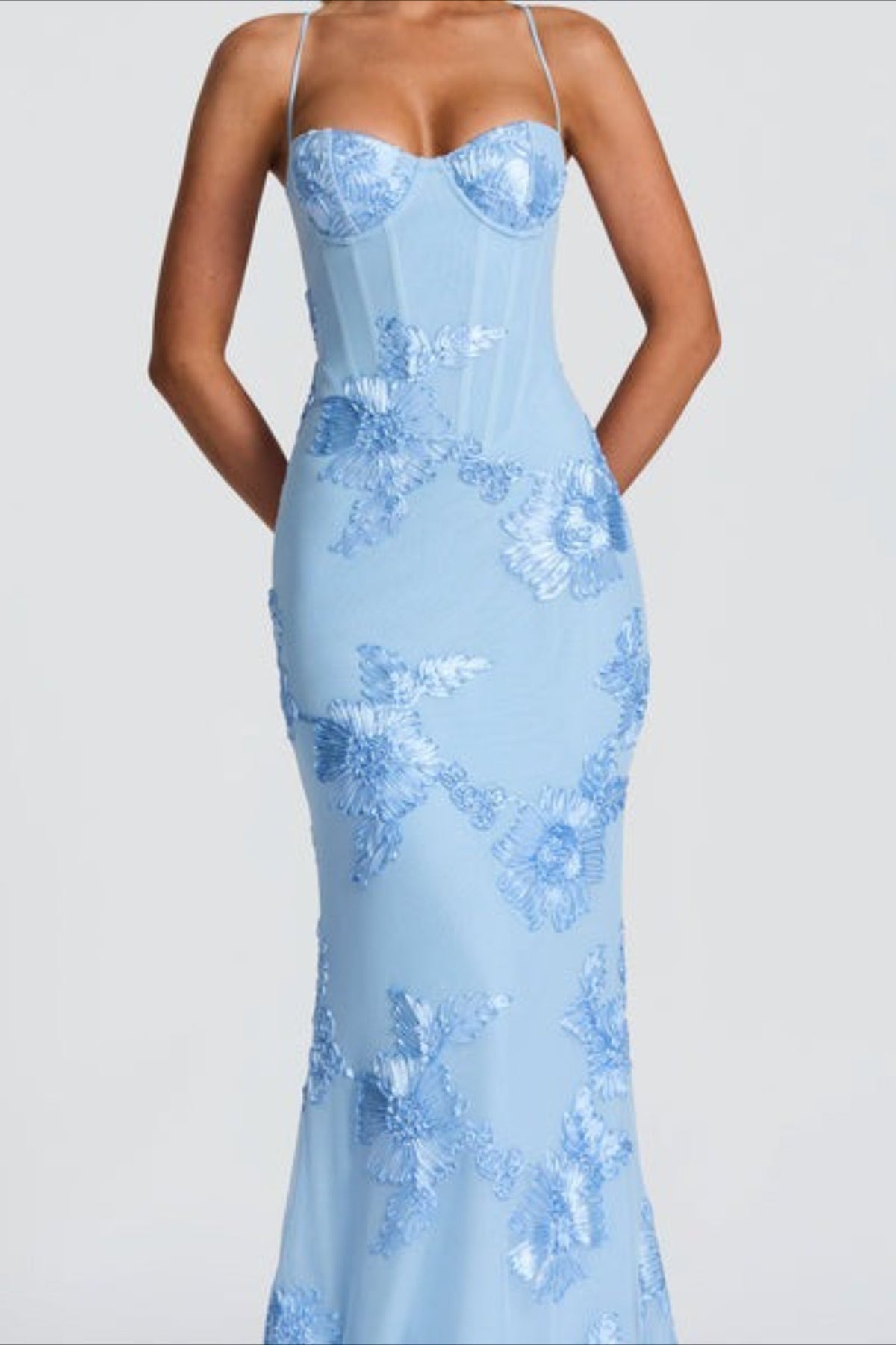 Backless Floral Maxi Dress