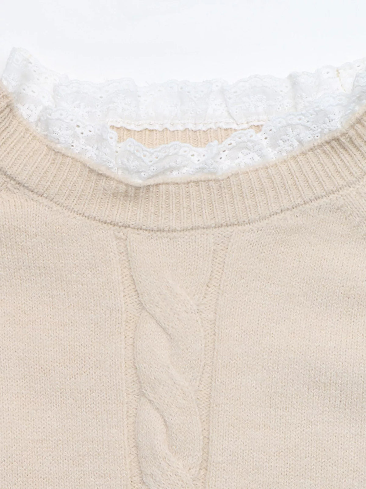 Cable Knit Raglan Sleeve Sweater Dress