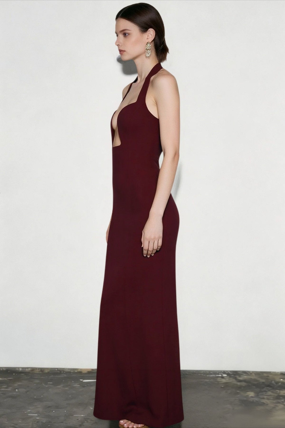 Halter-Neck Maxi Dress