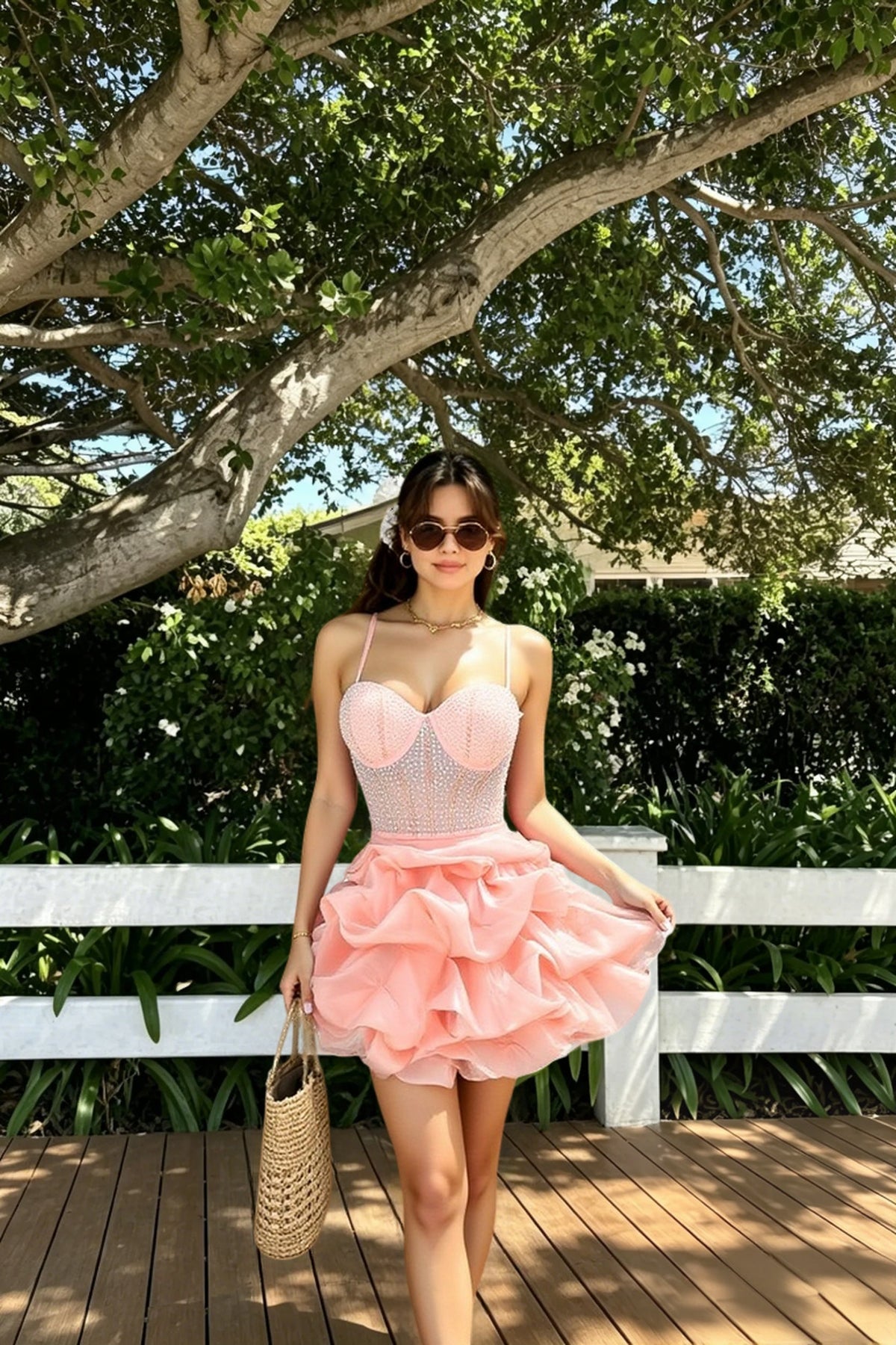 Backless Halter-Neck Bodycon Mini Dress