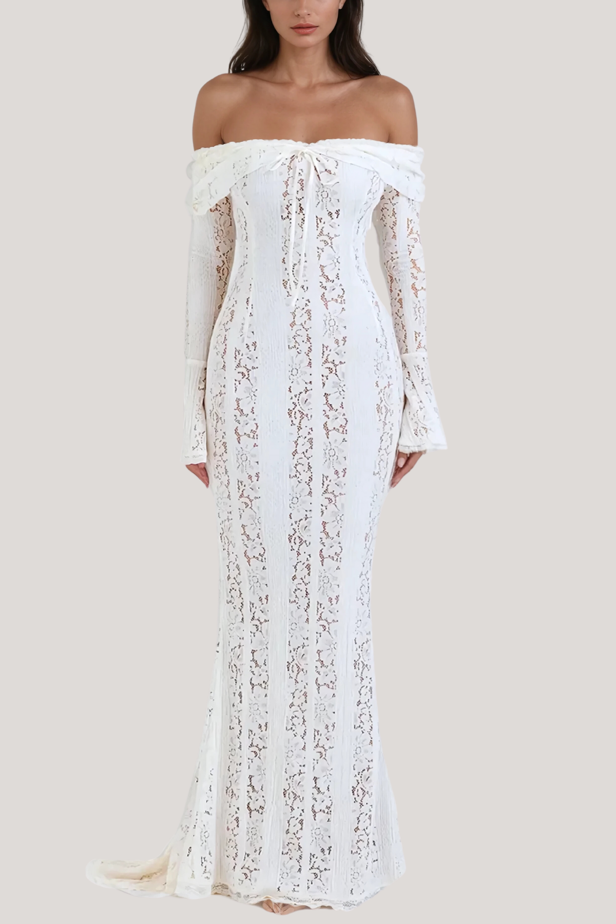 Lana Off - Shoulder Lace Maxi Dress - View 2