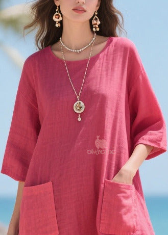 Beautiful Rose Oversized Patchwork Tulle Maxi Dresses Summer - View 2