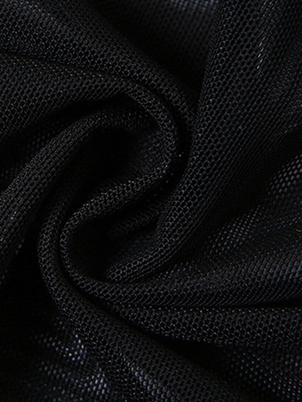 Sheer Mesh Maxi Dress