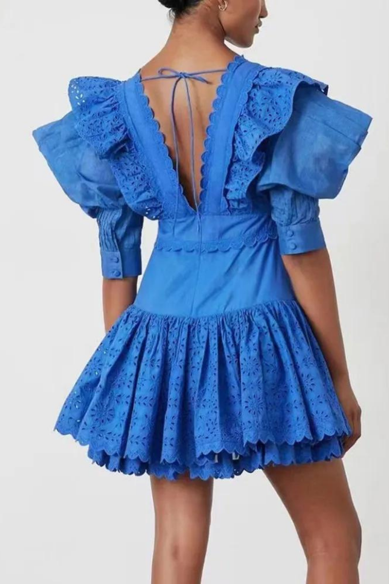 Rosalía Backless Mini Dress - View 2