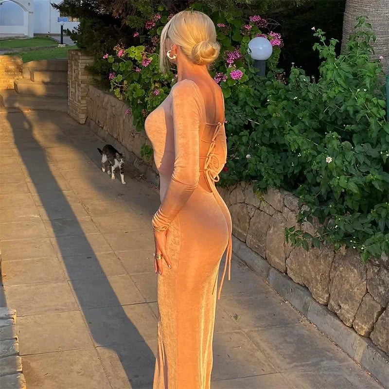 Backless Maxi Dress