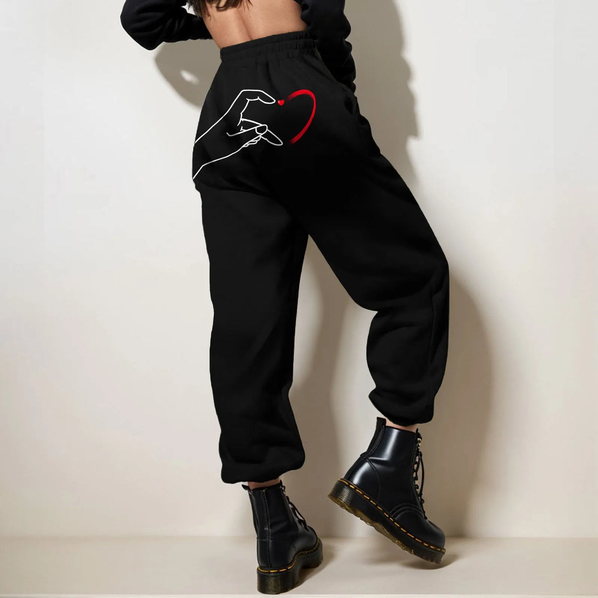 Valentine’s Day Couple Jogger Pants Brick Red / S