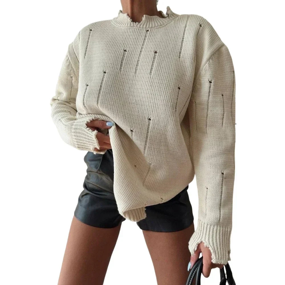 Ripped Y2K Long Sleeve Sweater
