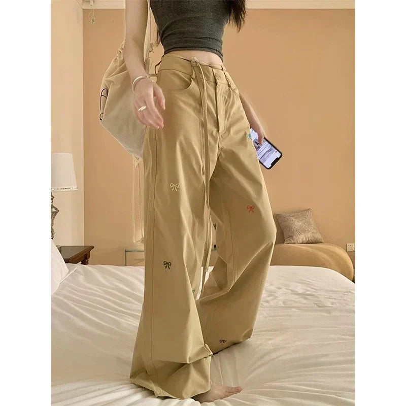 Butterfly Embroidered Pants