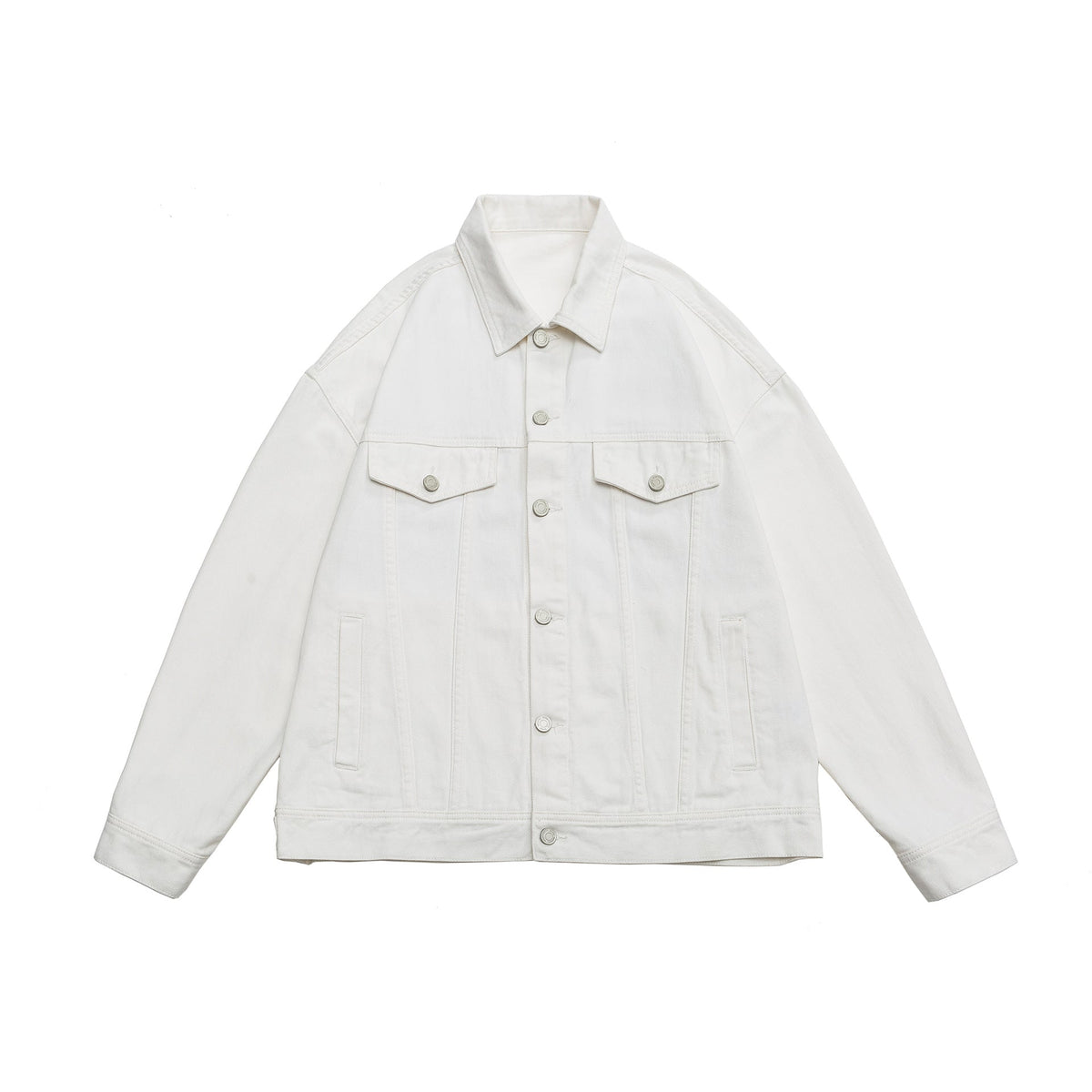 Collared Button Front Washed Trucker Jacket 6