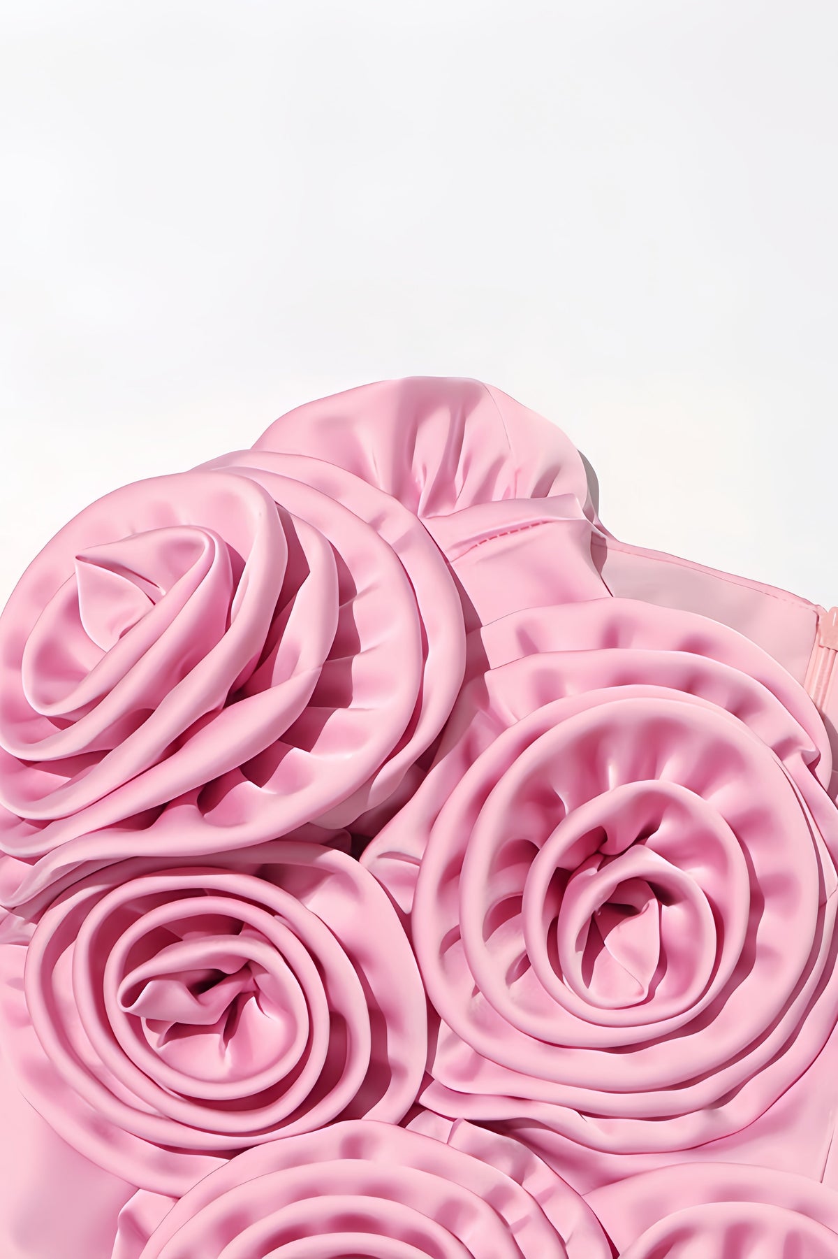 3D Floral Satin Cami Maxi Dress - View 10