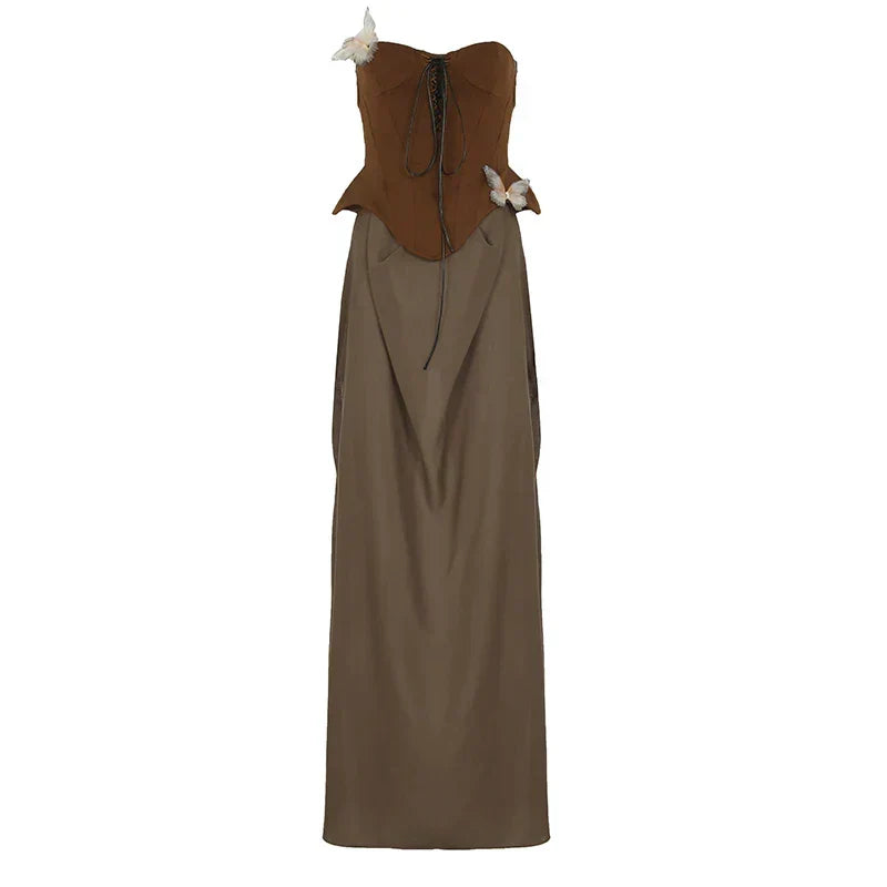 Satin Halter Neck Slip Maxi Dress - View 13