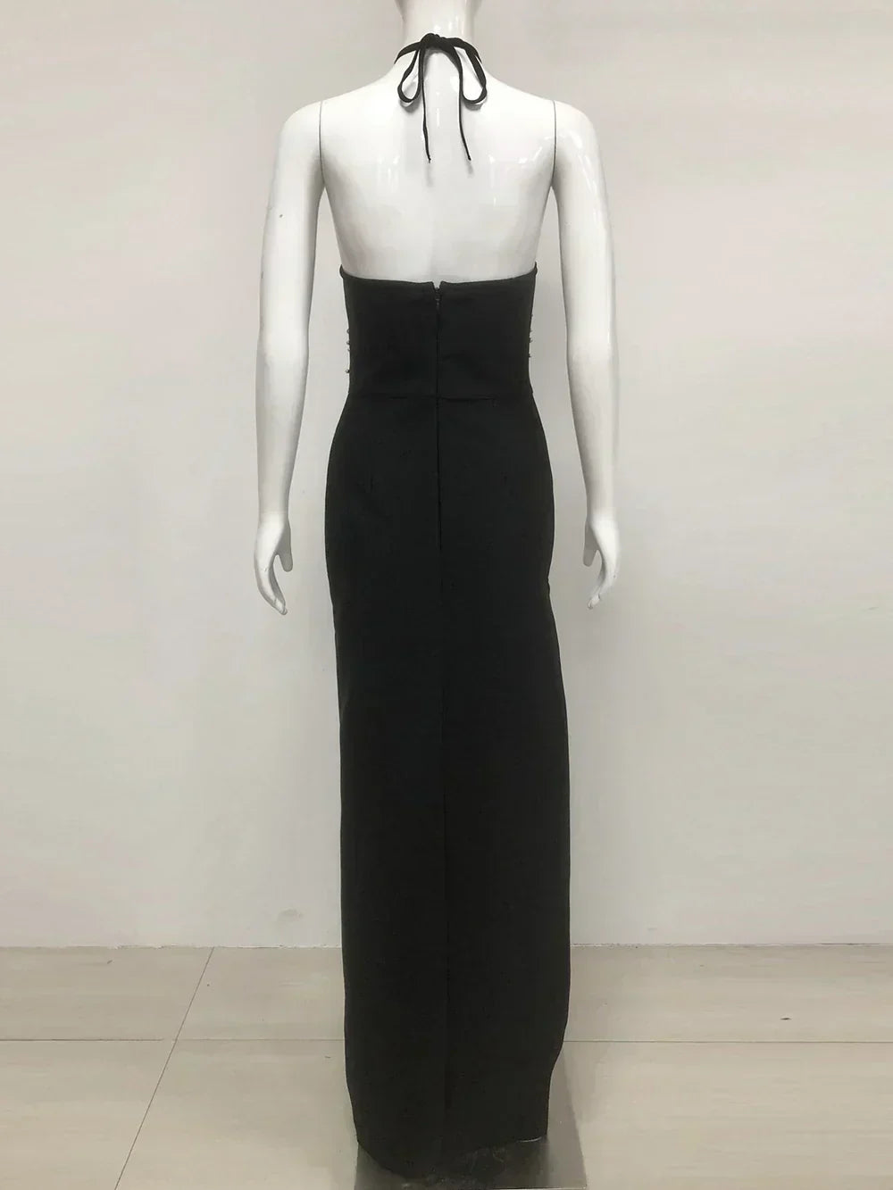 Knit V-Neck Batwing Sleeve Midi Dress - View 10