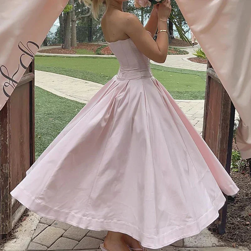 Multicolor V-Neck Wrap Off Shoulder Pleated Maxi Dress - View 13