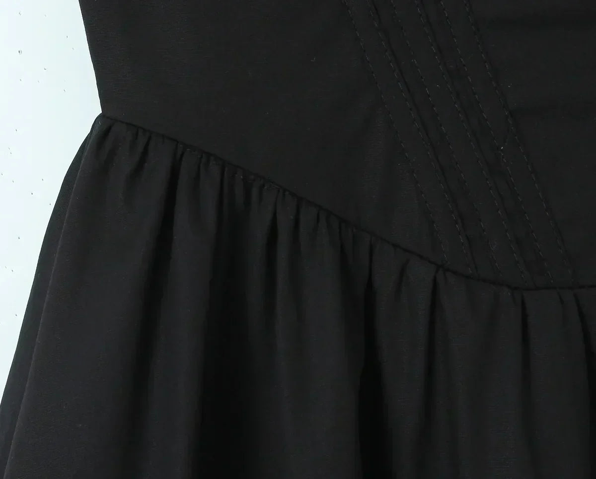 Corset Sweetheart Neck Spaghetti Strap High Split Midi Dress - View 17