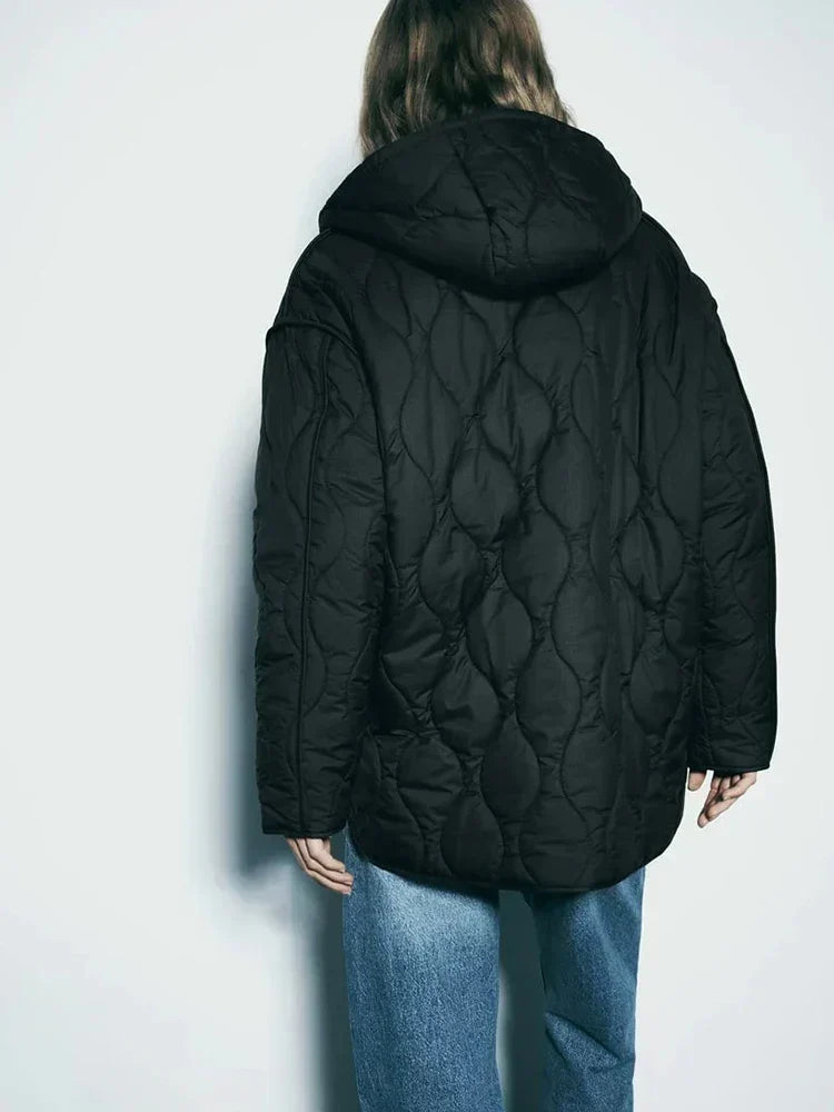 Hooded Onion Quilted Oversized Puffer Jacket 6