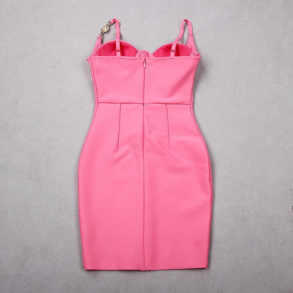 Mesh Spaghetti Strap Bustier Corset Bodycon Mini Dress - View 11