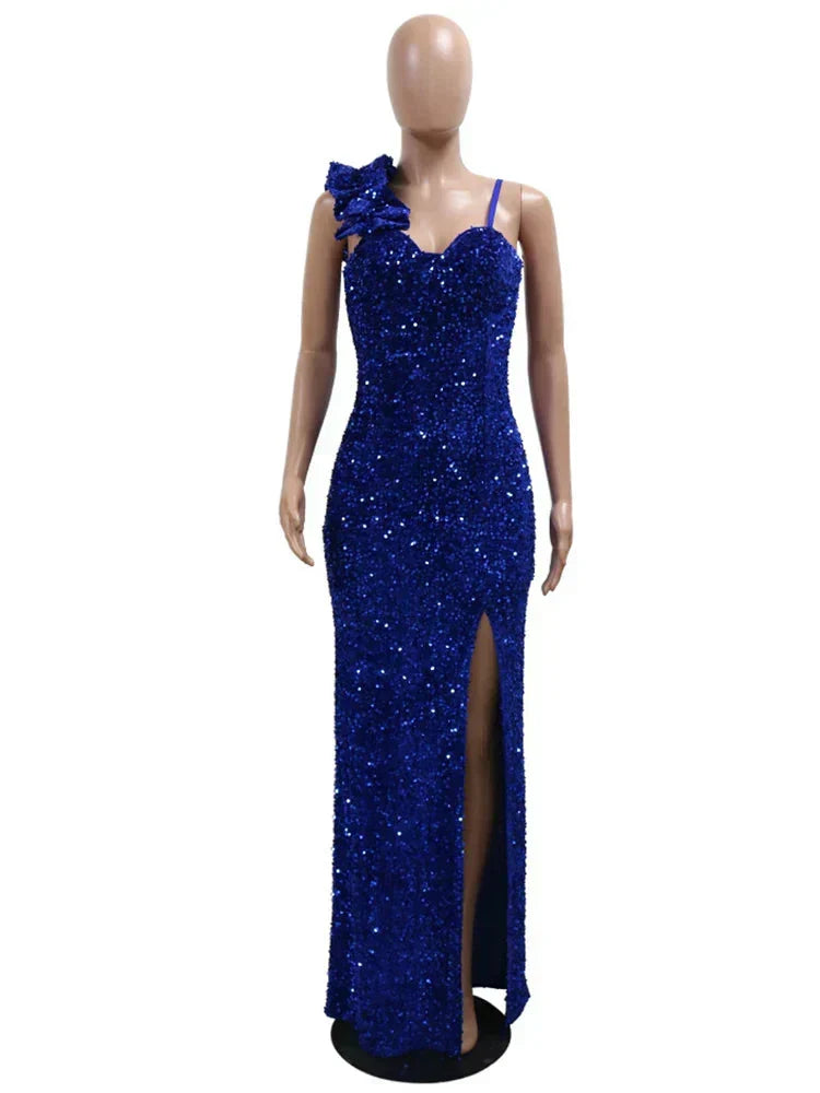 Velvet Backless Deep V-Neck Long Sleeve Maxi Dress - View 12