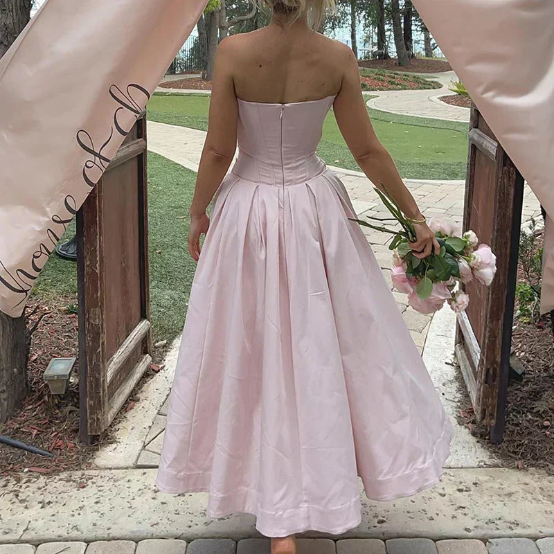 Multicolor V-Neck Wrap Off Shoulder Pleated Maxi Dress - View 14