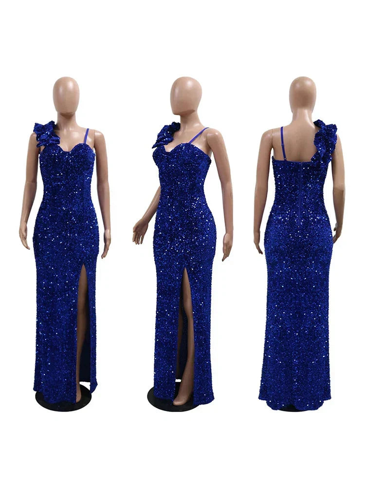 Velvet Backless Deep V-Neck Long Sleeve Maxi Dress - View 10