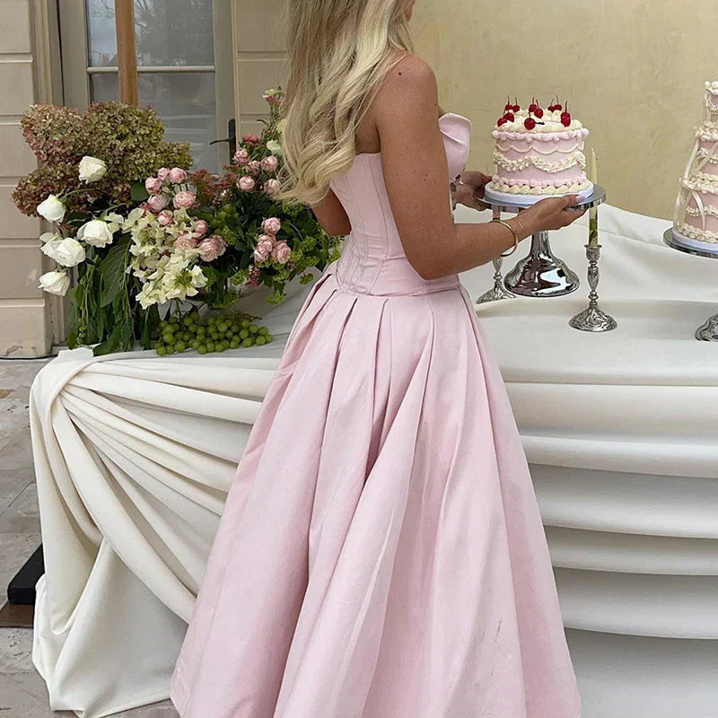 Multicolor V-Neck Wrap Off Shoulder Pleated Maxi Dress - View 15