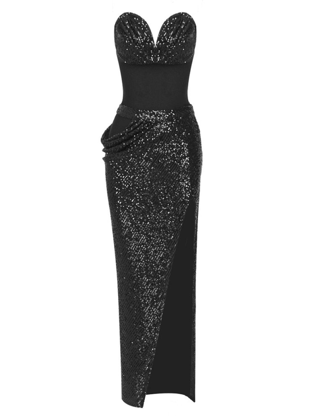 Sukie Strapless Sequin Maxi Dress - View 6