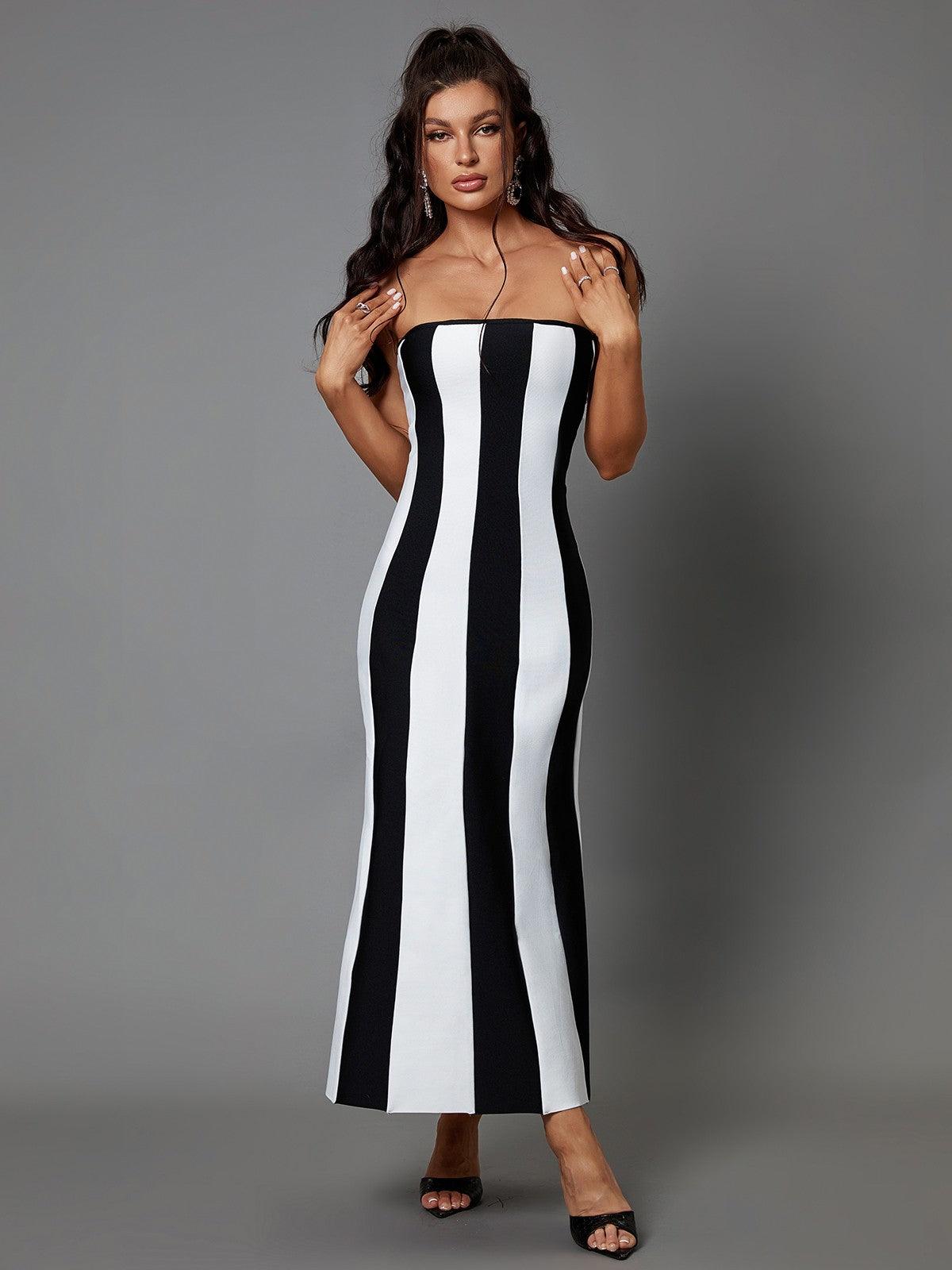 Vashti Strapless Bandage Maxi Dress