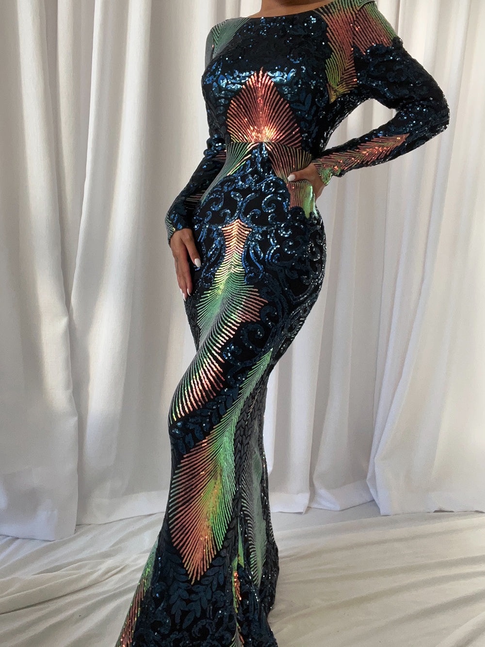 Sequin Off Shoulder Sweetheart Neckline Mini Dress - View 4