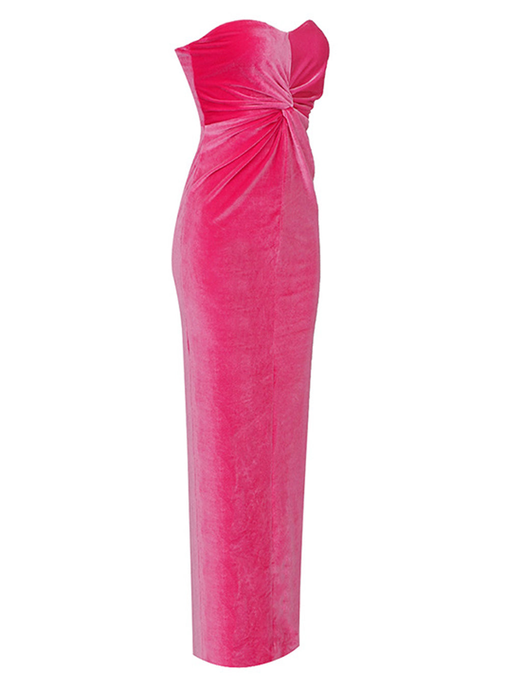 PITCHA Strapless Velvet Maxi Dress - View 5