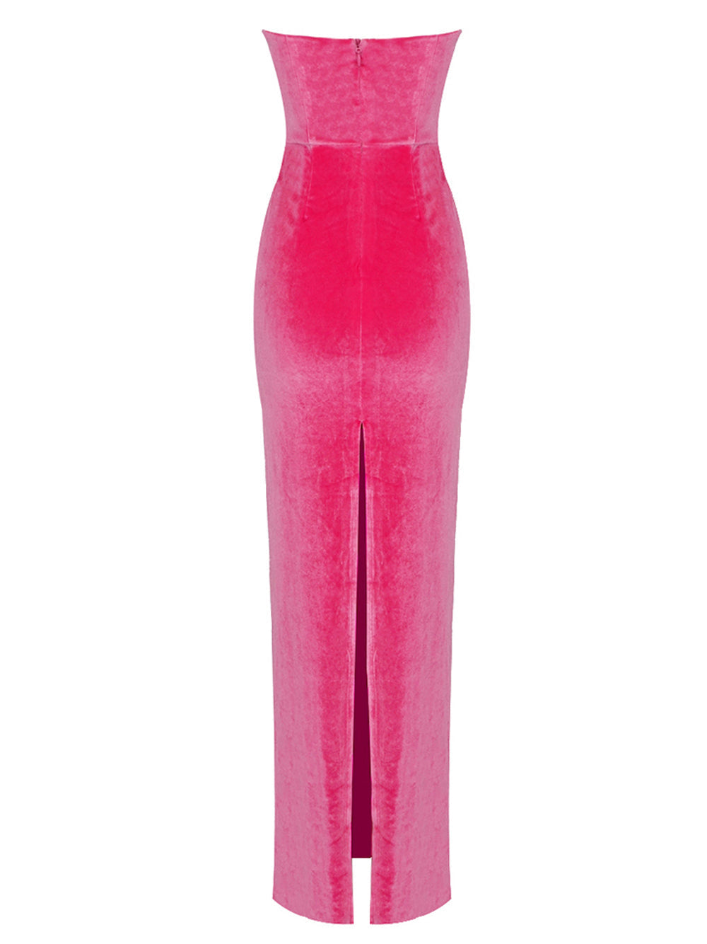 PITCHA Strapless Velvet Maxi Dress - View 2