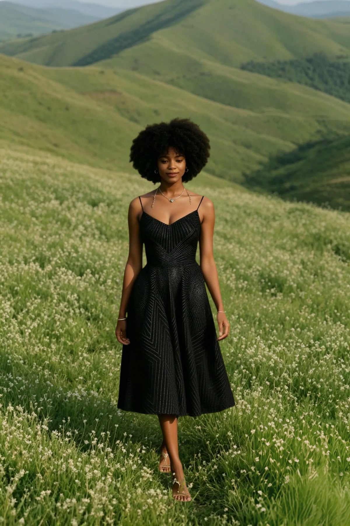 Long Formal Party Evening Midi Dress