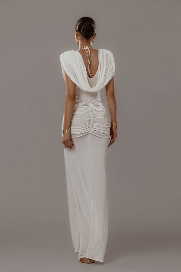 Solid Fitted Reception Dress