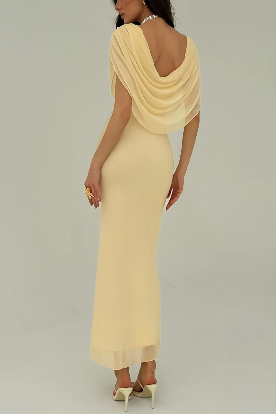 Draped Formal Dress - View 3